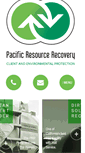 Mobile Screenshot of pacificresourcerecovery.com